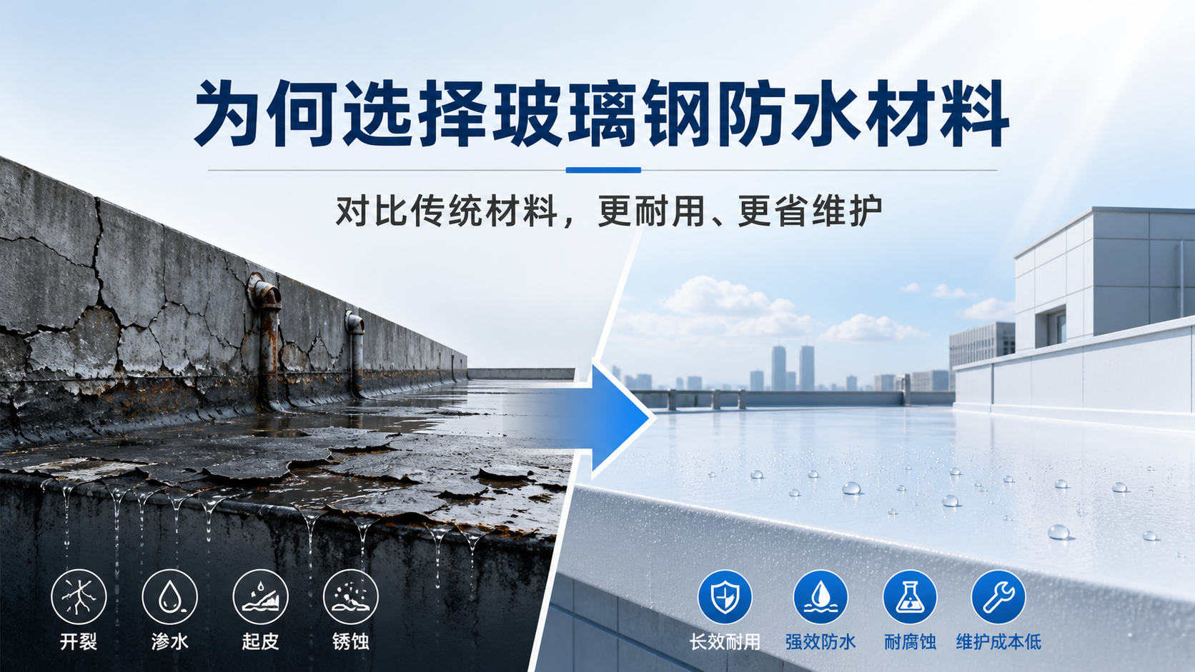 在蚌埠，为何选择玻璃钢防水材料而非传统材料